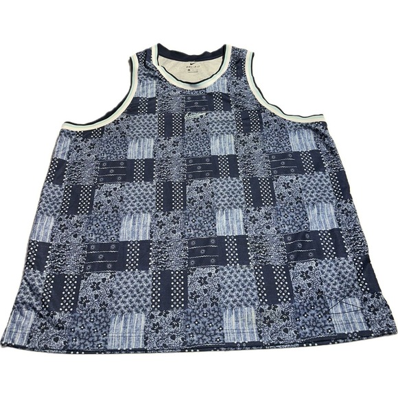 Nike Other - Nike Dri-Fit DNA CK5301-455 Quick Dry Plaid Casual Basketball Jersey Mens SZ:3XL